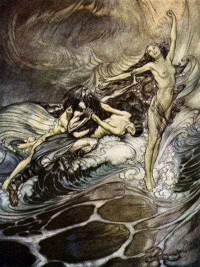 Soumrak bohů Göttterdämmerung od Arthur Rackham