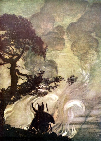 Valkyrie Die Walküre od Arthur Rackham