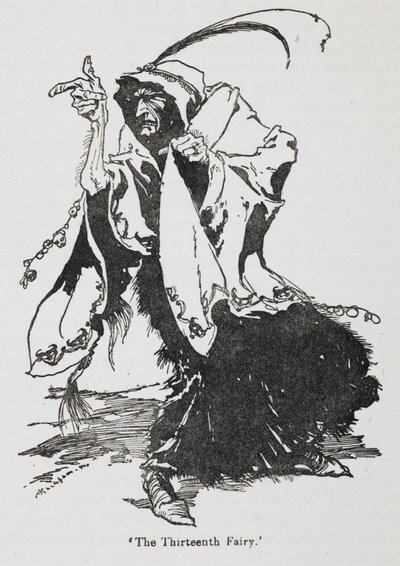 Třináctá víla z Briar Rose (Šípková Růženka) od Arthur Rackham