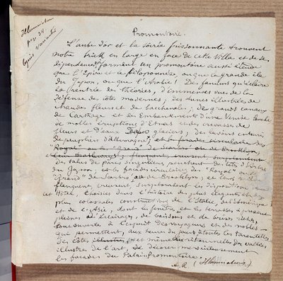 Rukopis básně „“Promonttoire““ od Arthura Rimbauda od Arthur Rimbaud