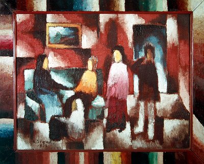 Interiér, 1918 od Arthur Segal