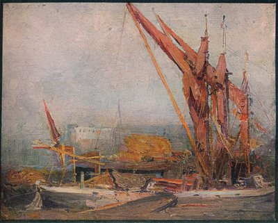 Hay Barges na Temži, 1905 od Arthur Streeton