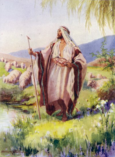Pán je můj pastýř (barva litho) od Arthur Twidle