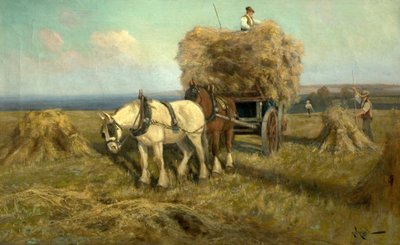 Nakládání sklízecího vozu od Arthur Walker Redgate