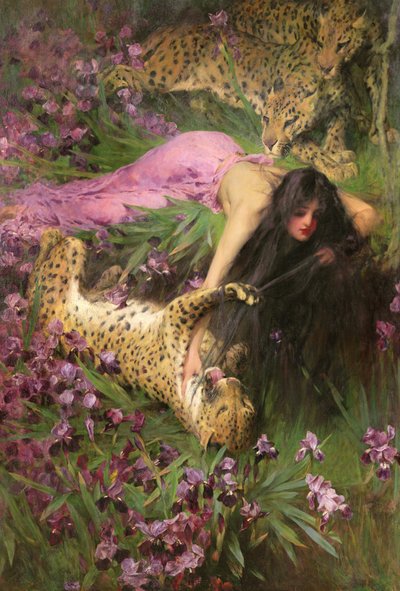 Čarodějka, kolem roku 1901 od Arthur Wardle