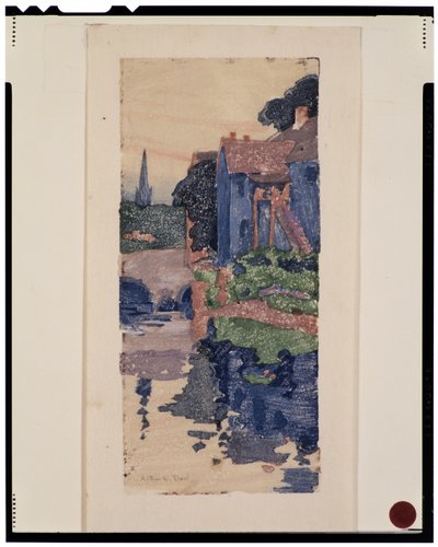 Modrý dům od Arthur Wesley Dow