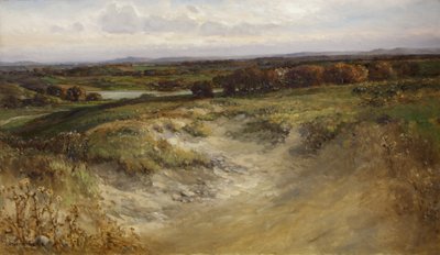 Krajina; dříve používané jako pozadí ve vitríně Natural History od Arthur Wilde Parsons