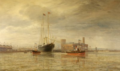 Otevření Royal Edward Dock, Avonmouth, 9. července od Arthur Wilde Parsons