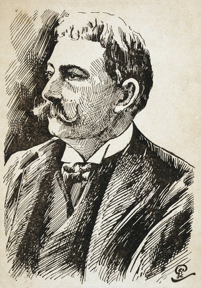 AZEVEDO, Aluisio de (1857-1913). Brazilský spisovatel. Rytina. od Artist Unknown
