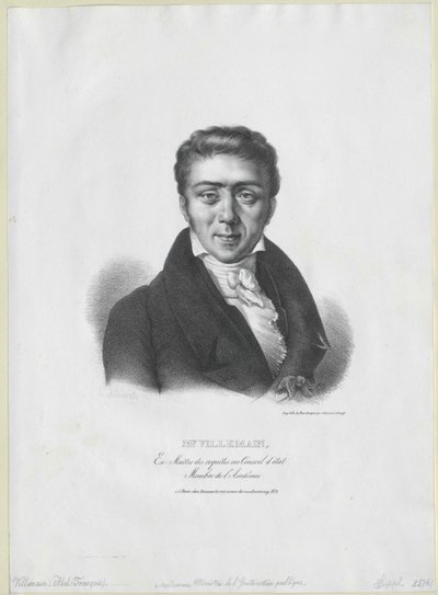 Abel-Francois Villemain od Artist Unknown