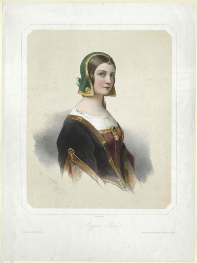 Agnes Sorel (tisk) od Artist Unknown