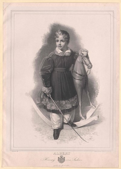 Albert I., saský král, od Artist Unknown