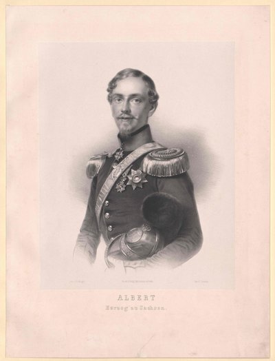 Albert I., saský král, od Artist Unknown