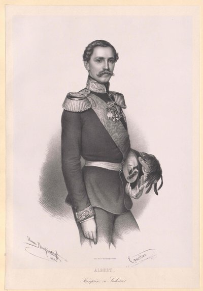Albert I., saský král, od Artist Unknown