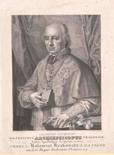 Aloysius Joseph hrabě Kolovrat Krakowski od Artist Unknown