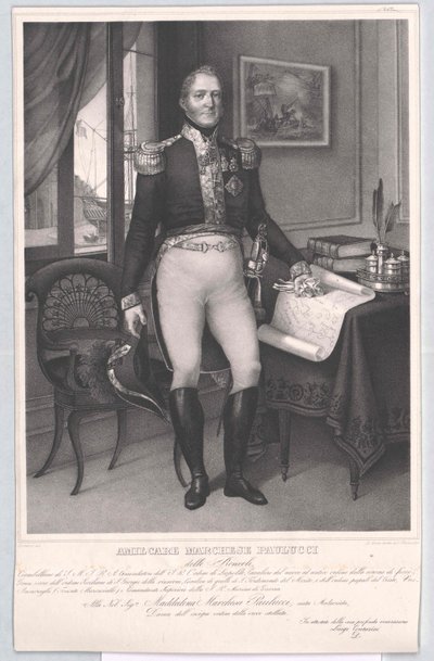 Amilcare Marquis Paulucci delle Roncole od Artist Unknown
