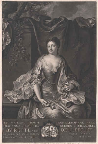 Anna Elisabeth Buirette-Oehlefeldová od Artist Unknown