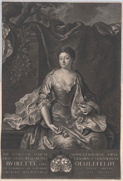 Anna Elisabeth Buirette-Oehlefeldová od Artist Unknown