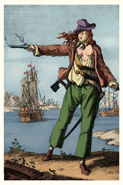 Anne Bonney (tisk) od Artist Unknown