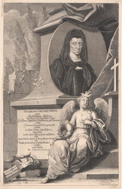 Anne Susanna Thomae (tisk) od Artist Unknown