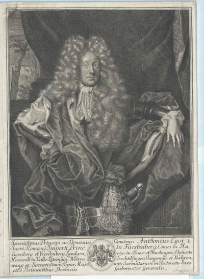 Anton Egon hrabě von Fuerstenberg od Artist Unknown