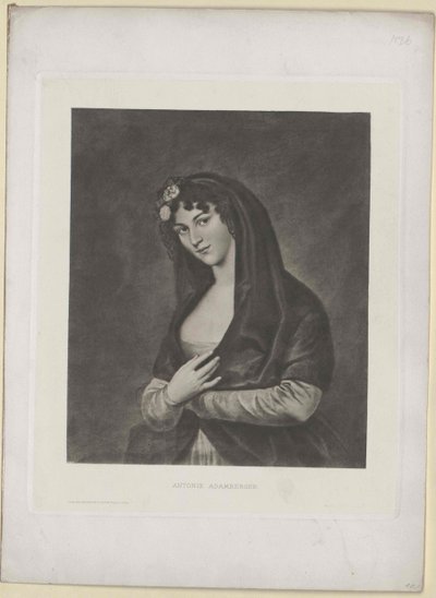 Antonie Adambergerová od Artist Unknown