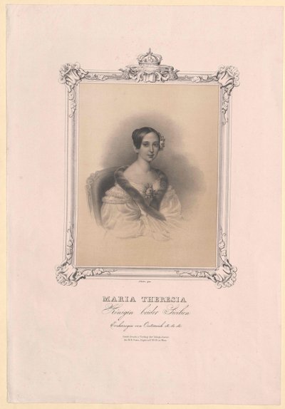 Arcivévodkyně rakouská Marie Terezie od Artist Unknown
