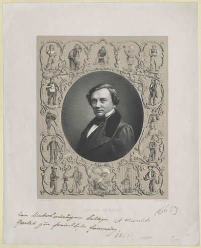 August Weihrauch (tisk) od Artist Unknown