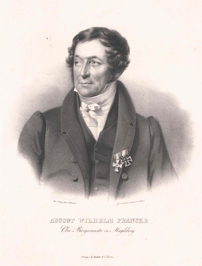 August Wilhelm Francke (tisk) od Artist Unknown