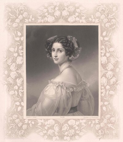 Auguste Strobl (tisk) od Artist Unknown