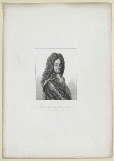Camille de Hostun Tallart (tisk) od Artist Unknown