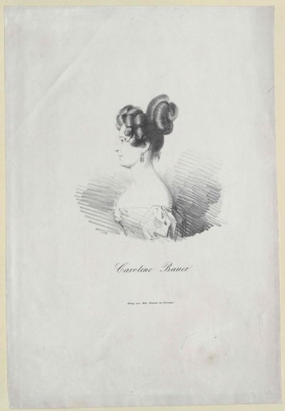 Caroline Bauer (tisk) od Artist Unknown