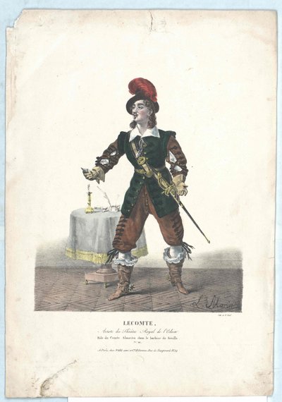Charles Horace Badun Lecomte od Artist Unknown