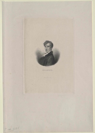 Charles Hubert Millevoye (tisk) od Artist Unknown