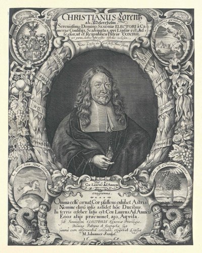 Christian Lorenz Adlershelm (tisk) od Artist Unknown