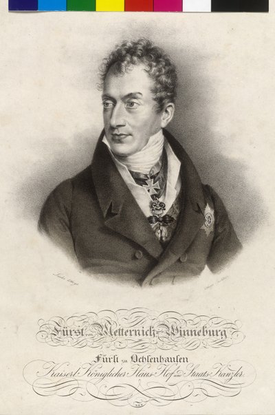 Klement Wenzel Lothar hrabě z Metternich-Winneburgu od Artist Unknown