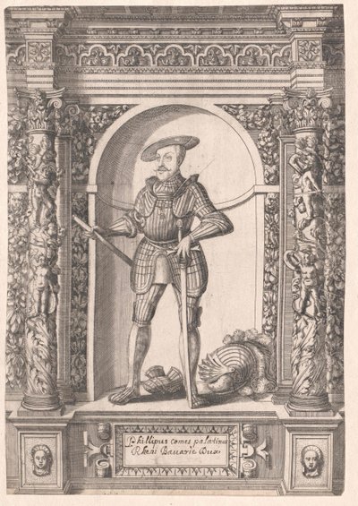 Rýnský hrabě Filip, otevřený a srdečný od Artist Unknown