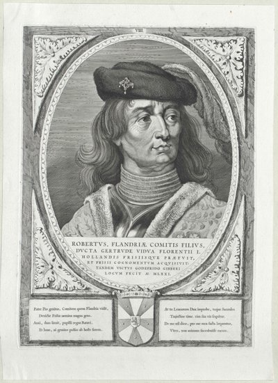 Flanderský hrabě Robert I. Fríský od Artist Unknown