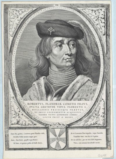 Flanderský hrabě Robert I. Fríský od Artist Unknown
