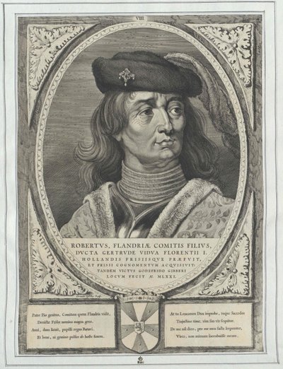 Flanderský hrabě Robert I. Fríský od Artist Unknown