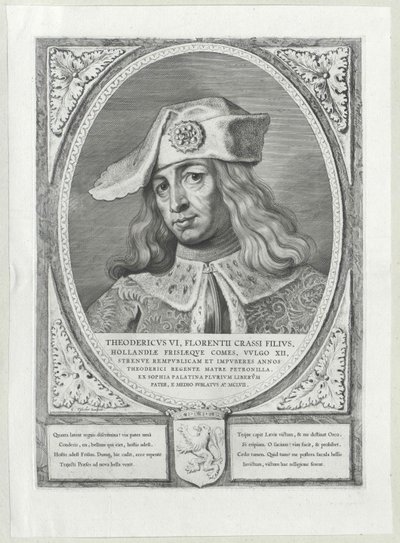 Hrabě Holland Dietrich VI (tisk) od Artist Unknown