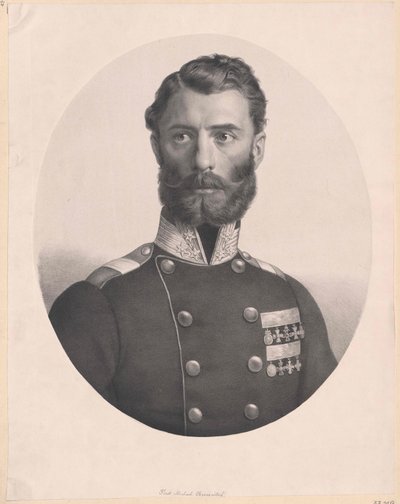 Srbský hrabě Michael Obrenovič (tisk) od Artist Unknown