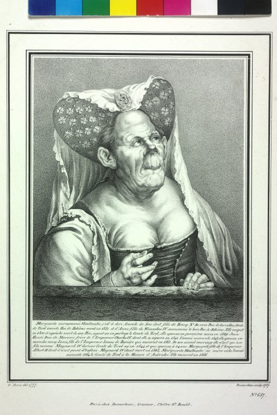 Tyrolská hraběnka Margaret Maultaschová od Artist Unknown