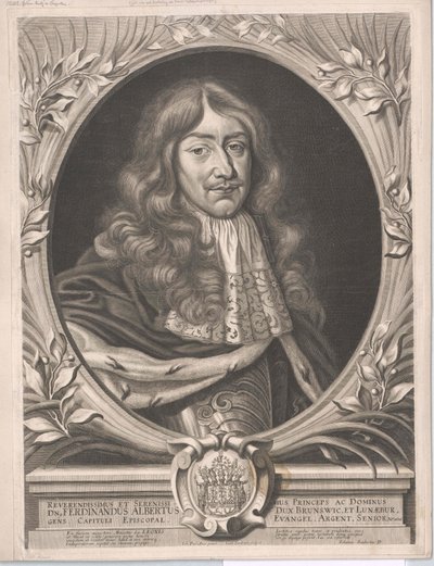 Vévoda brunšvicko-wolfenbuettský Ferdinand Albert II (tisk) od Artist Unknown