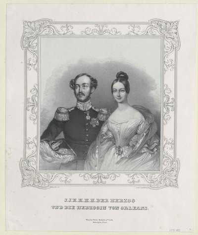 Orleánský vévoda Ferdinand od Artist Unknown