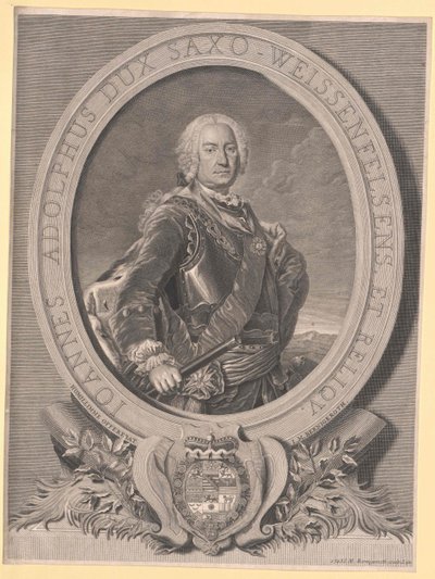 Vévoda sasko-weissenfelský Johann Adolf II. od Artist Unknown
