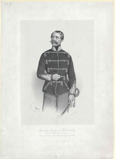 Vévoda württemberský Alexander od Artist Unknown