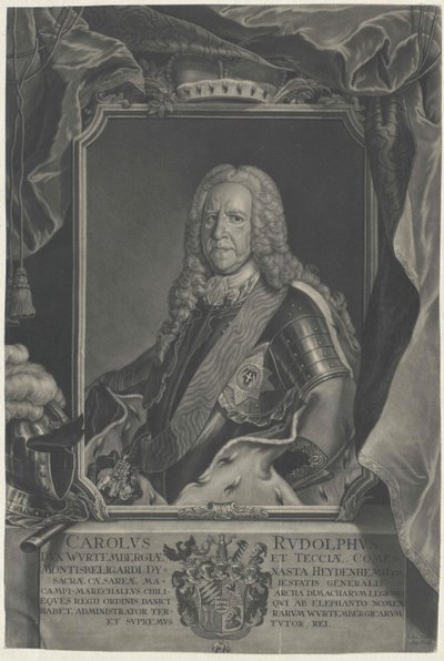 Württemberský vévoda Karl Rudolf od Artist Unknown