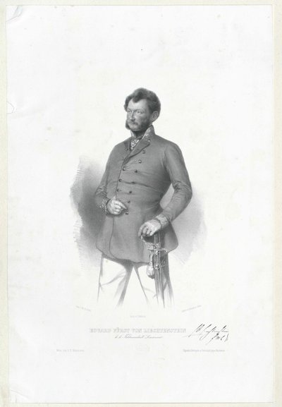 Eduard hrabě z Lichtenštejna od Artist Unknown