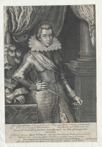 Braniborský kurfiřt Georg Wilhelm od Artist Unknown